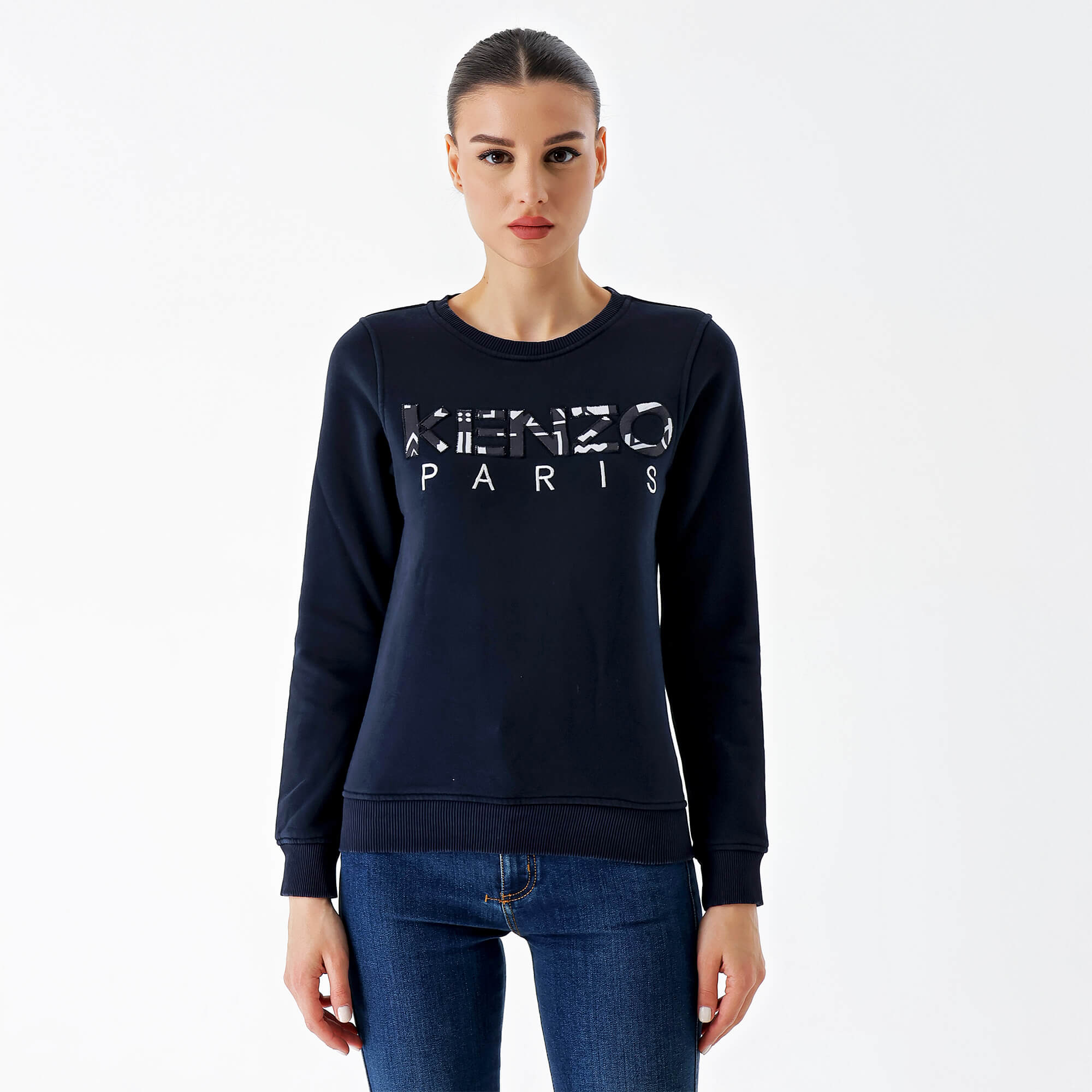 Kenzo - Black TIGER Logo Cotton Sweatshirt